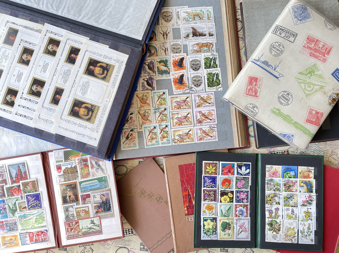 Soviet Postage Stamps, Mystery Pack Old Colorful Stamps!